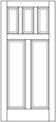 Standard 5 Panel Solid Wood Door