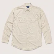 Classic Western Men's Solid Light Tan Western Snap Shirt