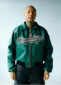 FLY GEENIUS X VANSON | BOMBER JACKET | BROOKLYN - GREEN