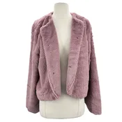 Allegra K Pink Faux Fur