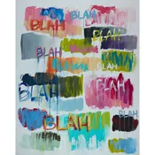 40x50 Blah Blah Framed Wall Art (Frames: Black, Gold or Silver)