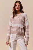 Boardwalk Stripe Loose Fit Sweater
