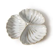 3 Section Shell Tidbit Dish Tray
