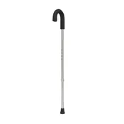 Chrome Adjustable Walking Cane with Round Handle