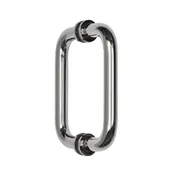 CRL 6" Back-to-Back Solid Brass Pull Handle