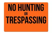 Aluminum No Hunting Sign
