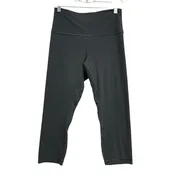Athletic Capris By Lululemon In Grey, Size:M