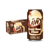 A&W Root Beer Float Soda Can 12oz/12pk X 2 (24pk) Case