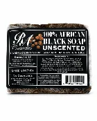 100% African Black Soap Bar - Unscented