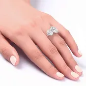 Art Deco 2.5 Ct Solid Silver Ring