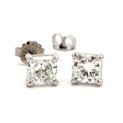 2.01 Carat TW Diamond Stud Earrings