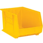10 3/4 x 8 1/4 x 7 Yellow Plastic Bin Boxes  6/Case