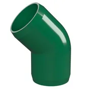 1-1/2 in. 45 Degree PVC Elbow Fitting, Furniture Grade - Green