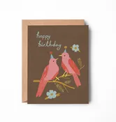 Bird Lovers' Birthday Card