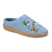 Acorn Women's Embroidered Boiled Wool Clog Slipper