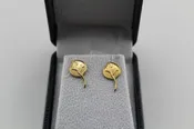 Aspen Leaf Earrings - 18K Gold