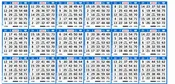 18-Face Horizontal Bingo Paper