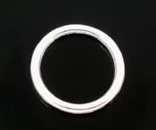 100 PCs bulk package LARGE 16mm Silver Plated Soldered Closed Jump Rings 12 gauge wire Findingsjum0030b
