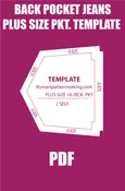 Back Pocket Jeans Template – Plus Size Sewing Pattern