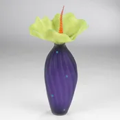 Bobtanical Tall Art Glass - Amethyst, Olive and Tangerine