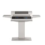 30 Inch Patio Post-Mount Electric Grill Dual Control