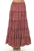 Bandana Tiered Maxi Skirt