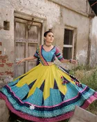 Blue And Yellow Chaniya Choli Set