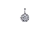 18k White Gold Diamond Pendant