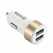 2-Port USB Car Charger LED Light