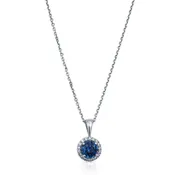 Diamond and Sapphire Necklace