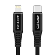 Data/Charging Cable – Lightning to Type C – 6ft – Black