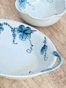 Arita ware Hand Draw Handle Grape Deep Plate(Gift Box)