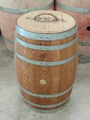 Rustic 10 Gallon Whiskey Barrel Waste Basket/Trash Can