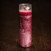 7-Day Plain Glass Candle, Purple
