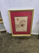 1954 Carnation Ad Matted in Frame — Orr-Reed  Est. 1946