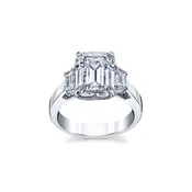 4ct Emerald-Cut Diamond Ring