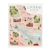 Charm City Baltimore Map