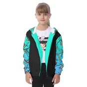 AQUAMARINE KIDS CAMO HEAVY ZIP FLEECE HOODIE