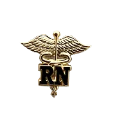 Registered Nurse Caduceus Lapel Pin