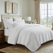 Ballou Quilt Set Bright White
