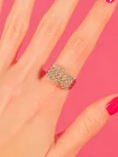 14k Diamond Pyramid Ring
