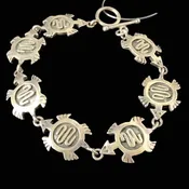 Silver Turtle Bracelet