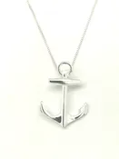 Anchor Pendant with Hidden Bail