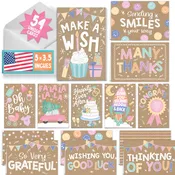 All Occasion Greeting Cards, 54 Pieces, Hadley Designs, Birthday, Thank You, Congrats, Sympathy, Holiday Variety Card Pack, With Envelopes