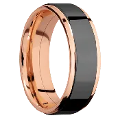 14K Rose Gold + Polish , Polish Finish