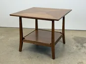 Walnut End Table by Edward Wormley for Dunbar — sputnik modern