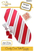 Candy Cane Table Runner and Napkins Serger Pattern