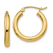 10K Yellow Gold Hoop Earrings