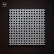 .033" Hole on .055" Straight – 26 Gauge – Galvanized Steel Perforated – 36" x 120" Sheet