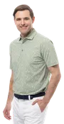 MEN'S SOLAIR COOL PRINT POLO. WINNERS CUP. MOSS. 900840A
